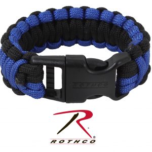 Rothco Deluxe Thin Blue Line Paracord Bracelet